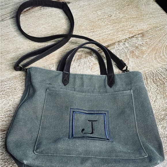 Thirty One Bag/Purse with Embroidered Box and Initial J Hobo Bag - Picture 3 of 7